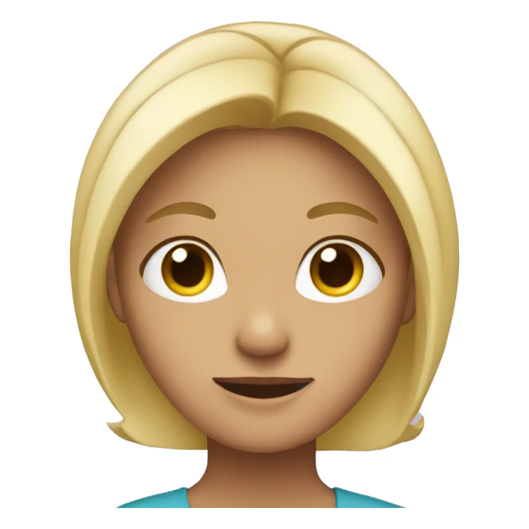 Zali with blonde hair  sticker