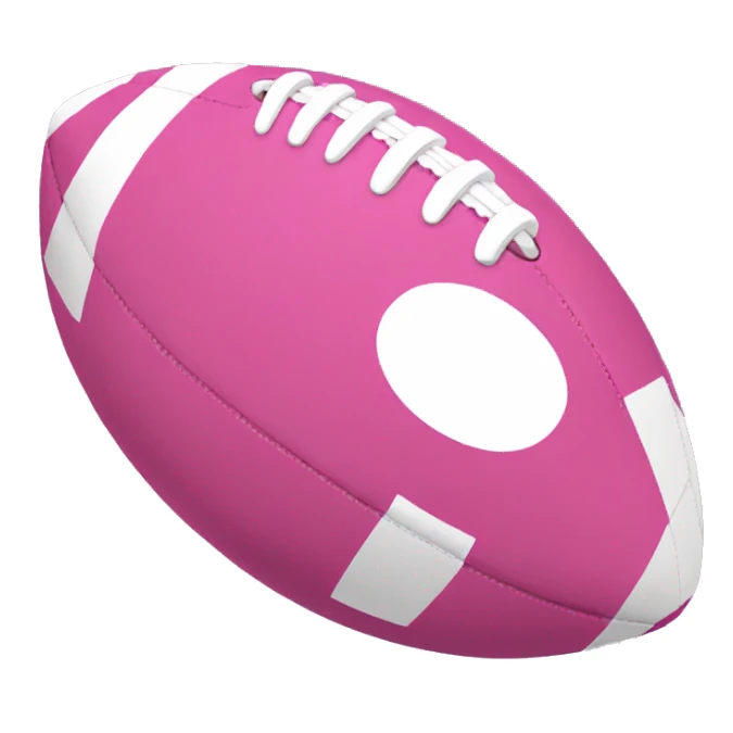 Pink football sticker