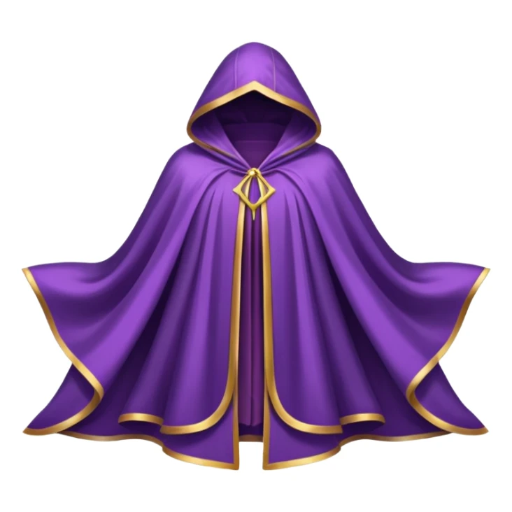 a fantasy magic purple cloak sticker