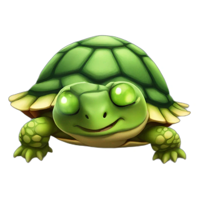Tortle with red eyes sticker