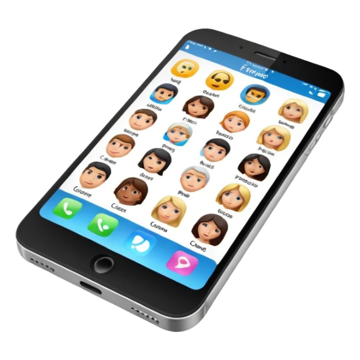 Friends' contacts in the phone sticker