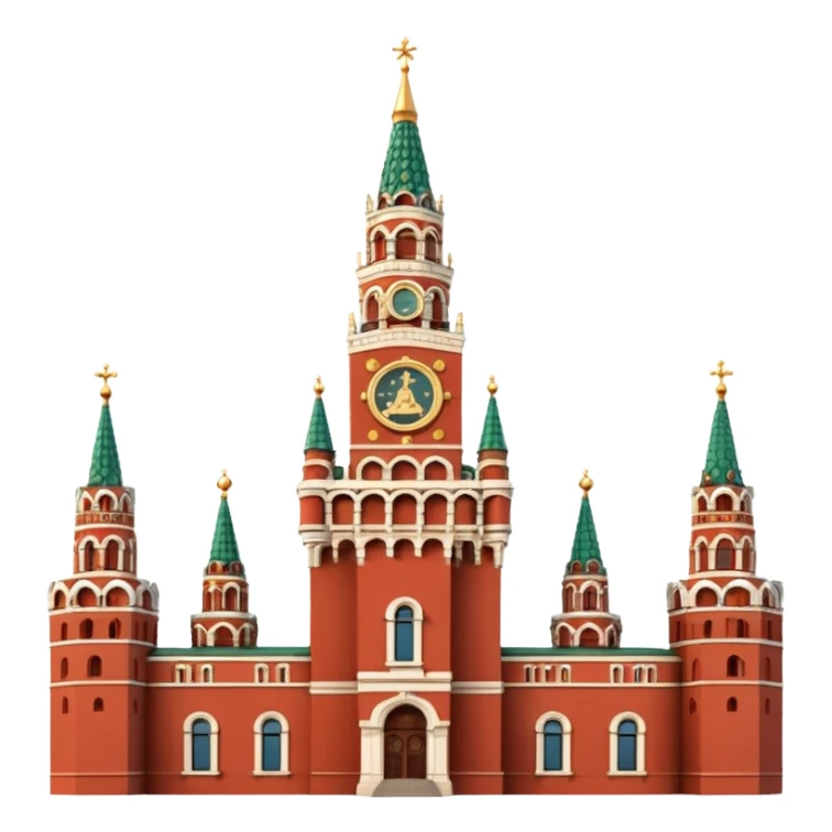 Spasskaya Tower Moscow sticker