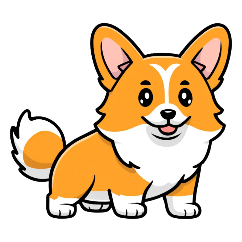 corgi butt sticker