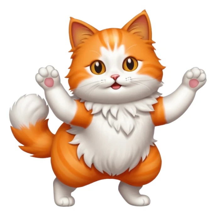 cat dancing sticker
