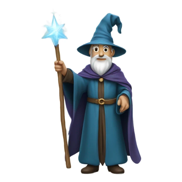 Add wand and wizard hat sticker