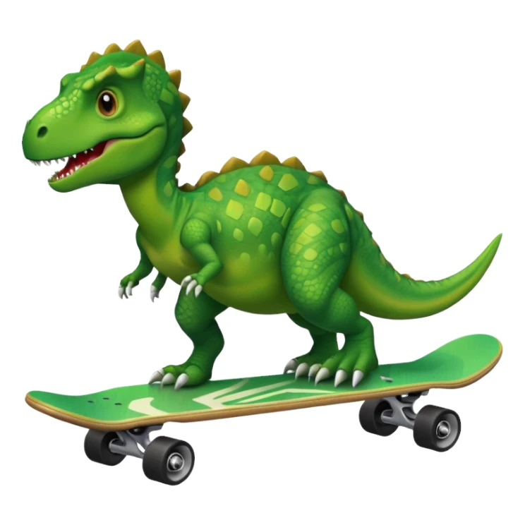 Dinosaur on a skateboard sticker