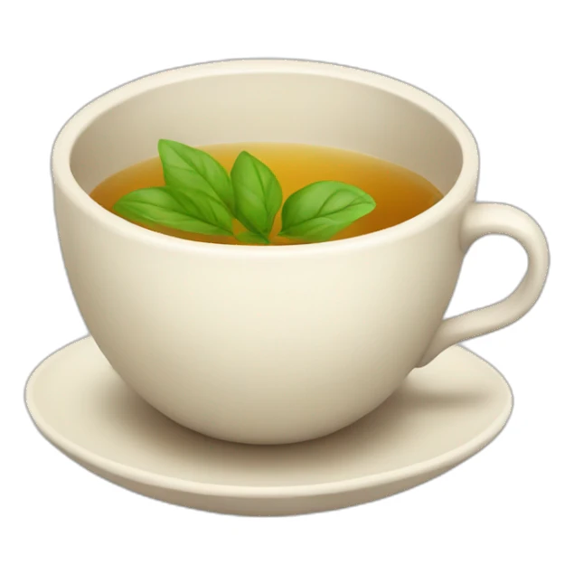 Tea cup sticker