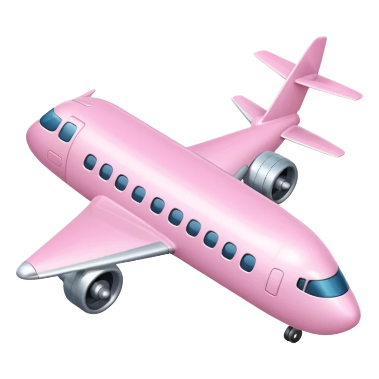 Light pink airplane sticker
