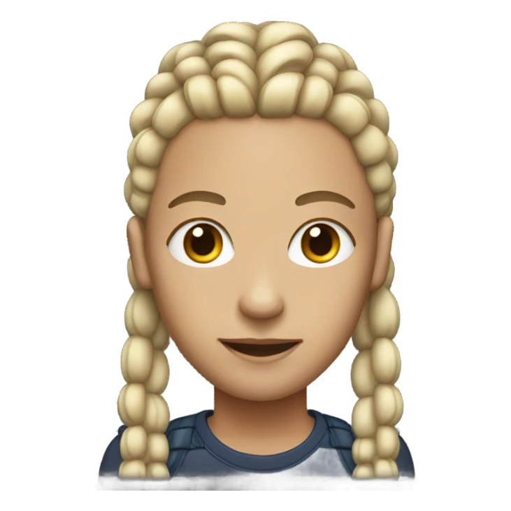  tall, light-skinned  with cornrows sticker