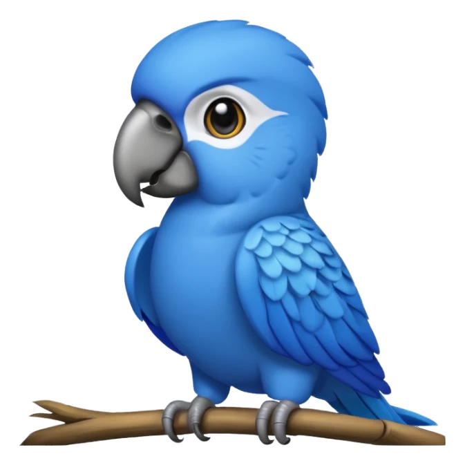 blue parrot  sticker
