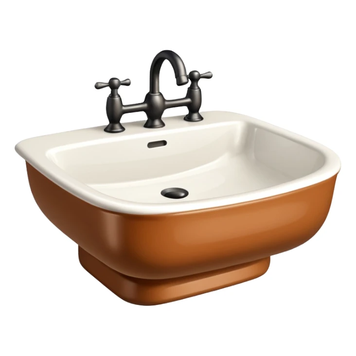 retro wash basin
 sticker