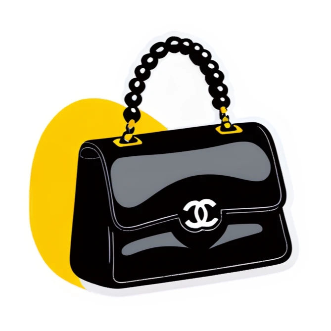Chanel bag sticker
