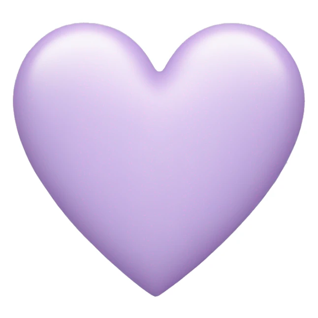 pastel lilac heart sticker