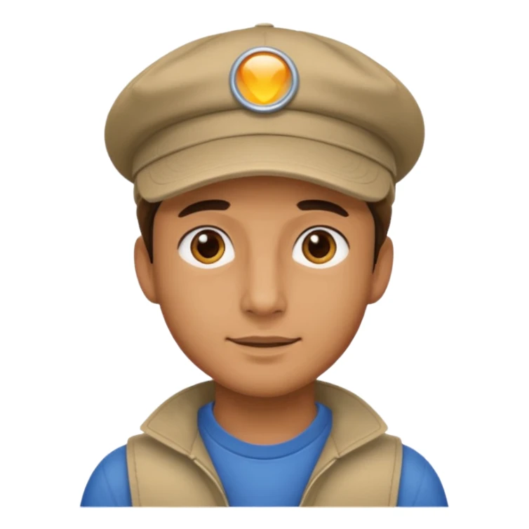 guy in a cap sticker