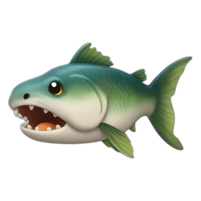 Dag eat a fish sticker