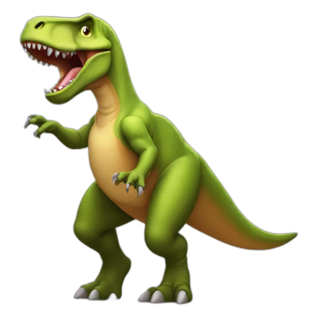 dancing tyrannosaurus rex sticker