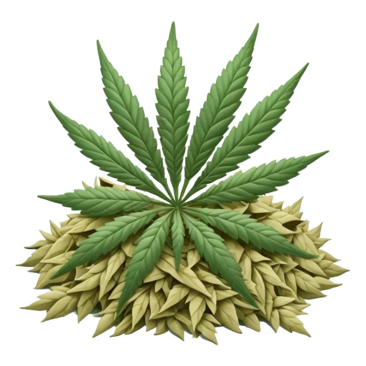 white color marijuana sticker