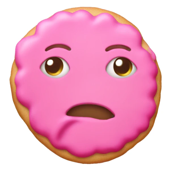 A pink cookie  sticker