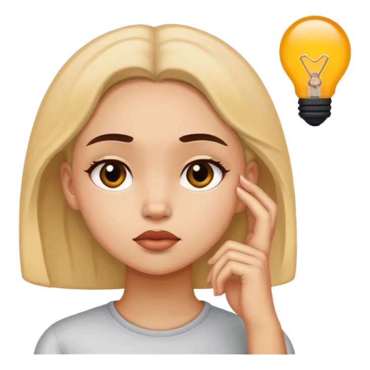 Girl thinking about black man  sticker