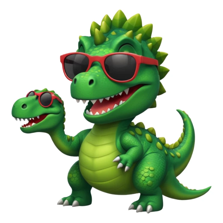 Dinosaur wearing sunglasses  sticker