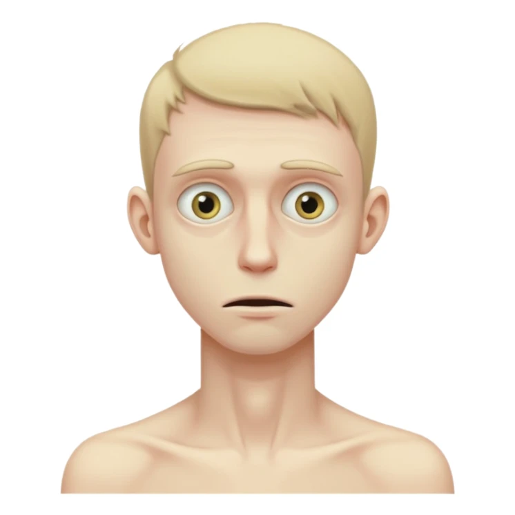 anorexic guy full skinny body sticker