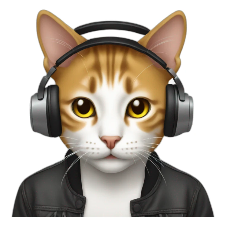 Cat dj sticker