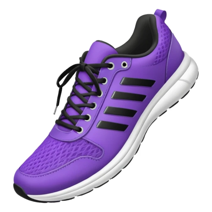 purple sneakers running sticker
