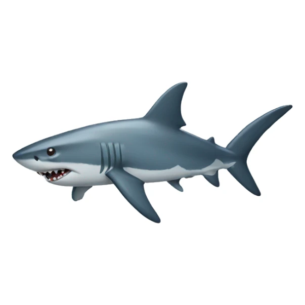Shark with a bow sticker