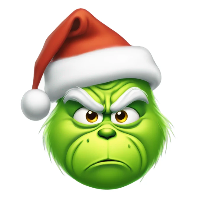 grinch fed up with christmas sticker