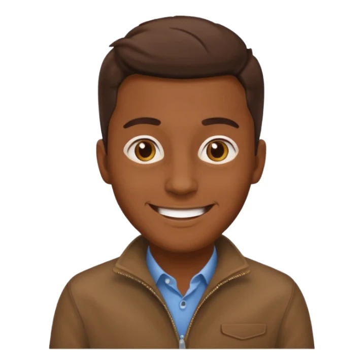 man with brown clothes sticker