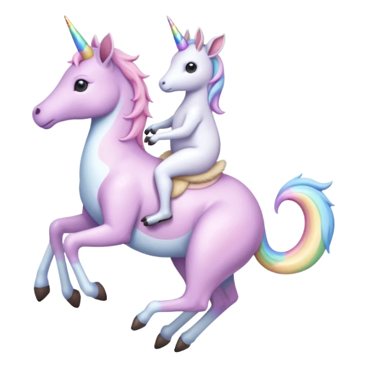 Unicorn riding kangoroo sticker