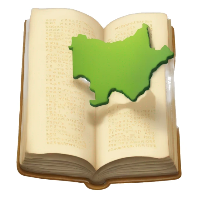 map pin in an open book sticker