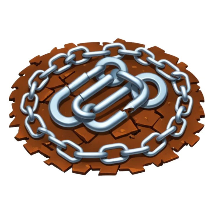 Broken chains sticker