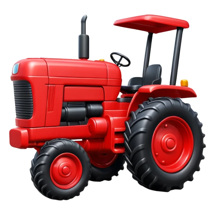 plastic toy  tractor sticker