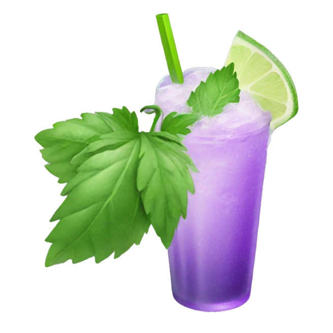 Mojito fading purple sticker