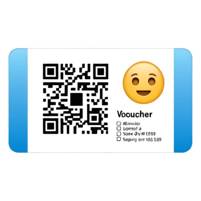 ACCEPTED PARTICIPATION METHODS — Voucher with QR code sticker