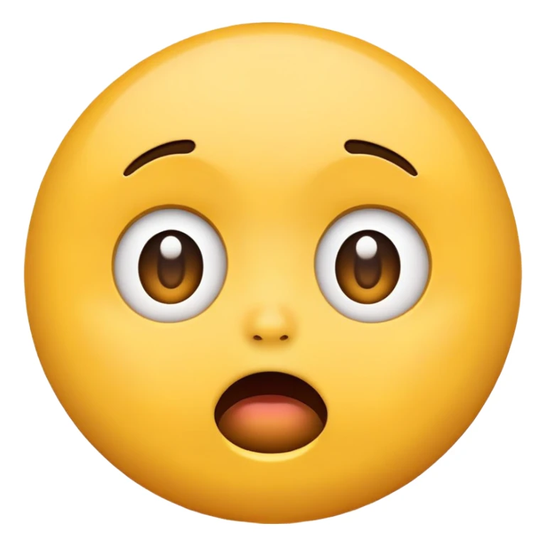 surprised face emoji classic style sticker