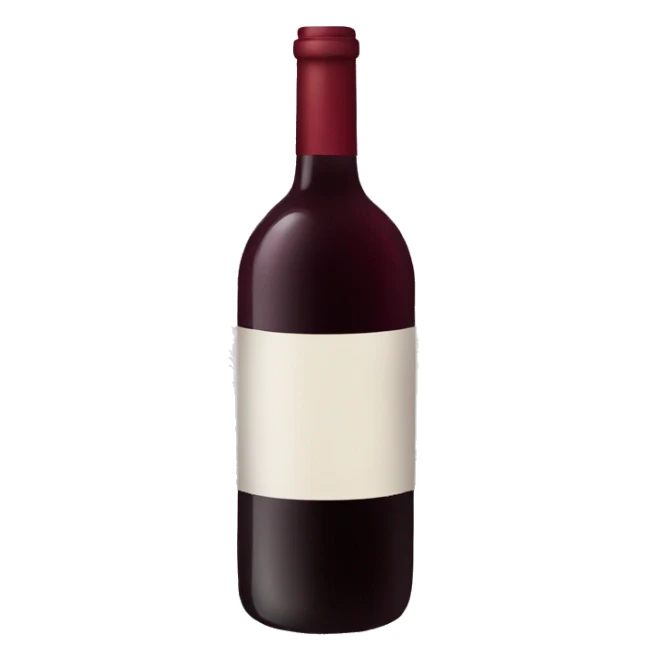Dark red wine sticker