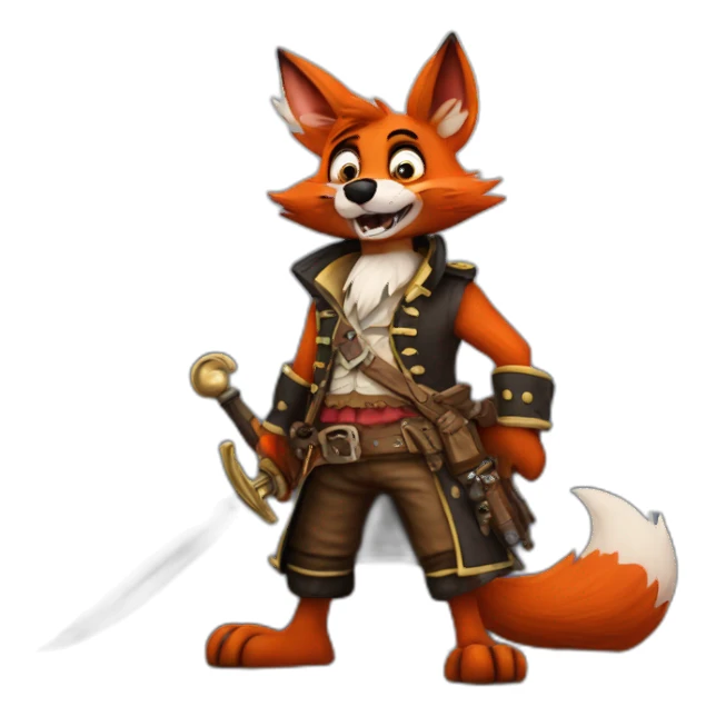 Foxy the pirate fox from Fnaf￼ sticker