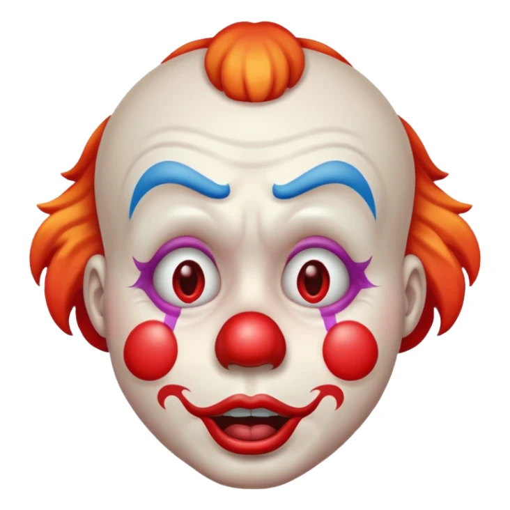 Sad clown emoji sticker