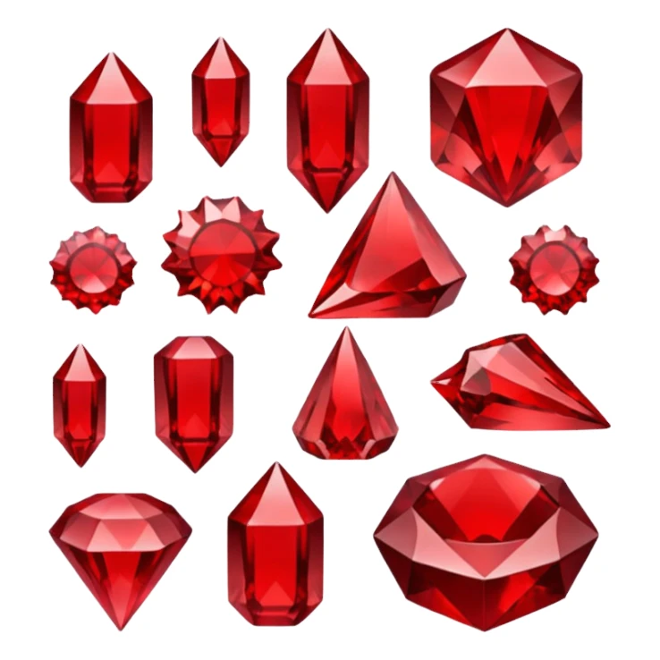 Red crystal group sticker
