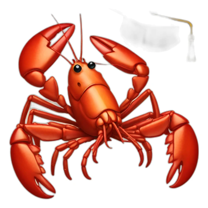 Lobster graduate sticker