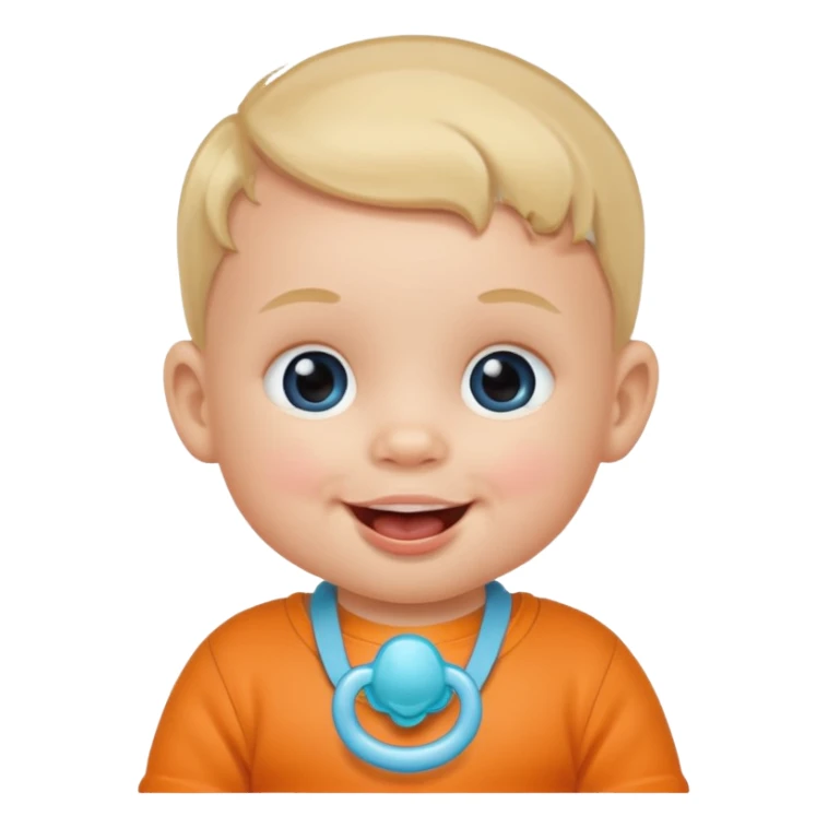 baby with pacifier sticker