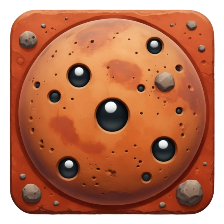 mars in space sticker