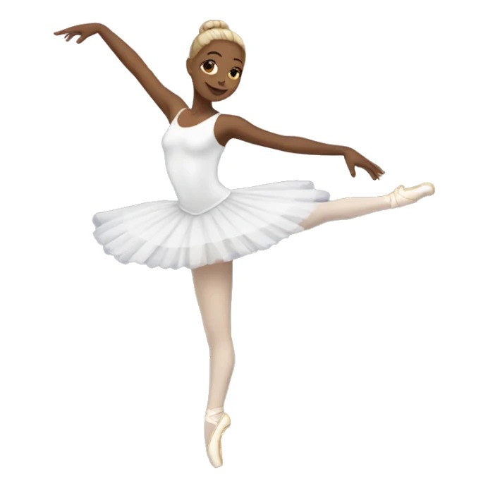 white ballerina  sticker