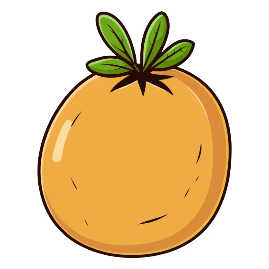 rustic potato freshly harvested from soil sticker