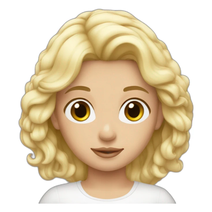 Šárka girl White blond sticker