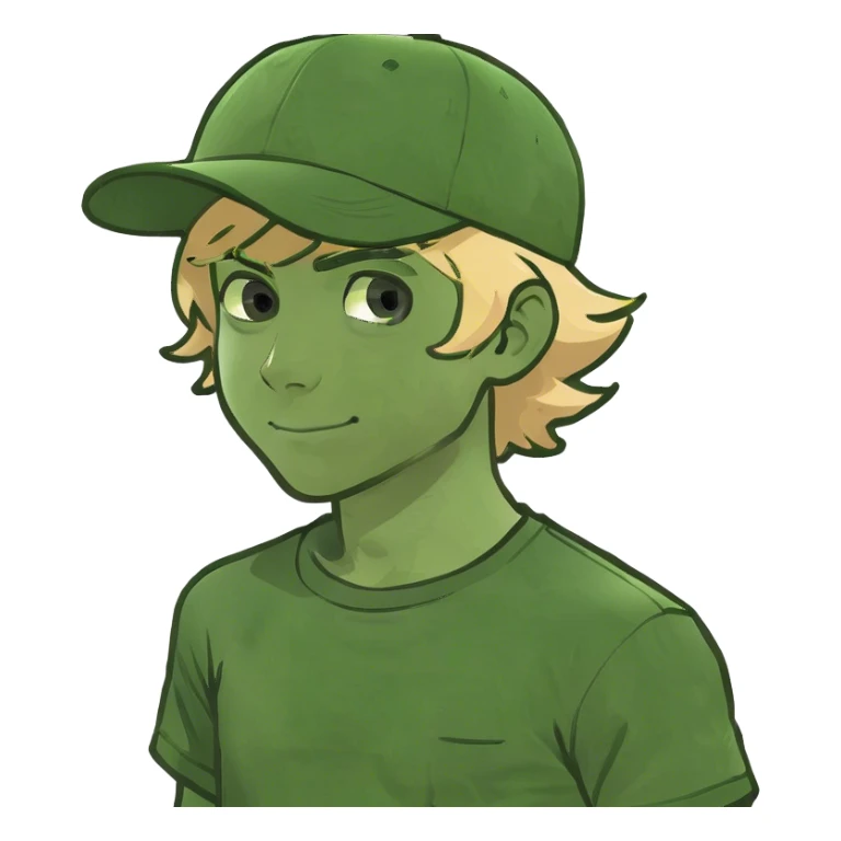 Blonde boy sticker