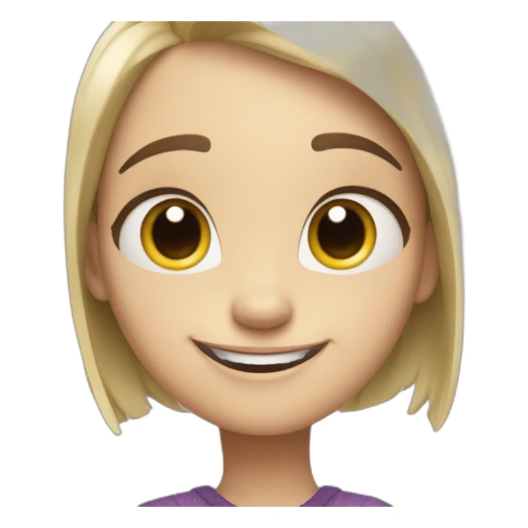 character Joy from cartoon "Inside Out" sticker
