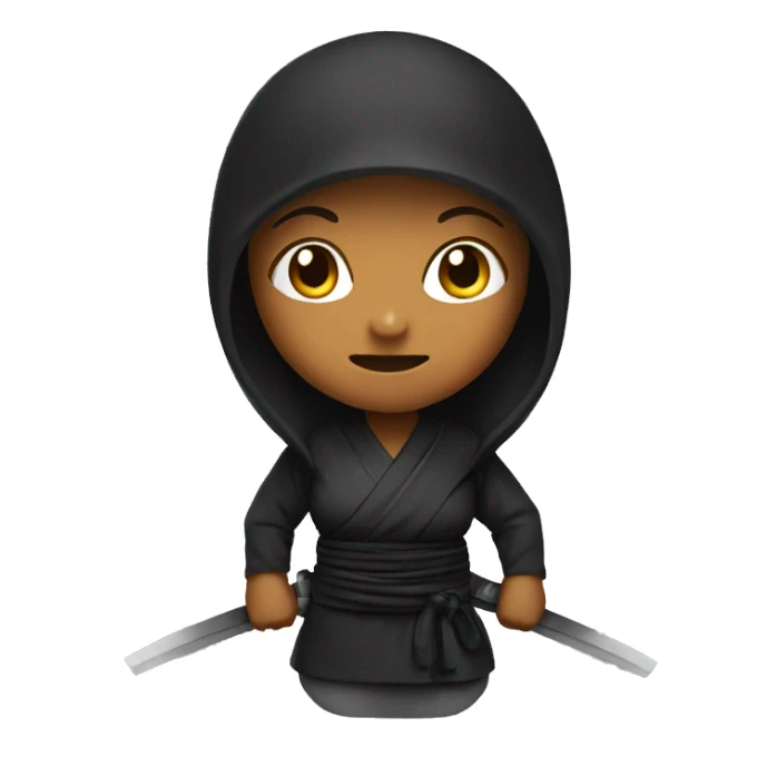Ninja lady sticker
